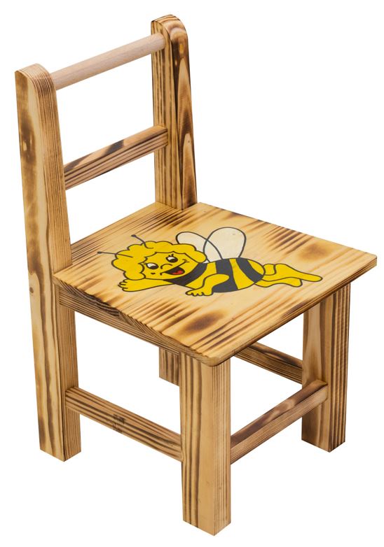 Detská drevená stolička Včielka Maja