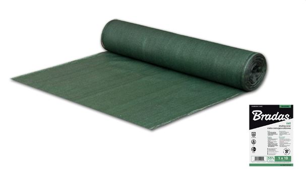 Tieniaca sieť zelená 1x10m 55% tieňa