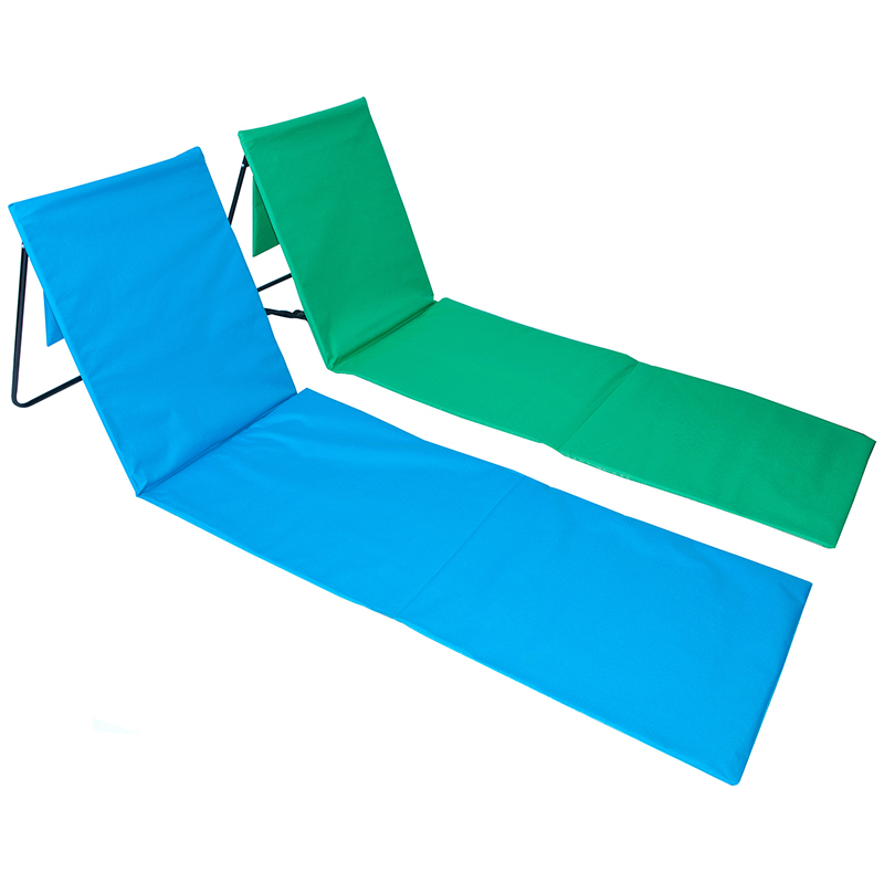 Plážové podložkové lehátko Handy Blue a Green 2ks