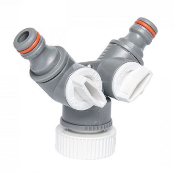 Rozdeľovač v tvare V s 2 ventilmi 1"-3/4"
