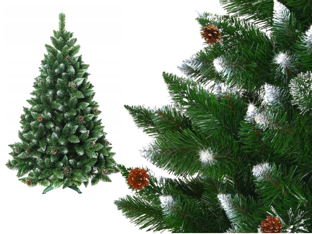 Vianočný stromček Borovica 120cm so šiškami Luxury Diamond
