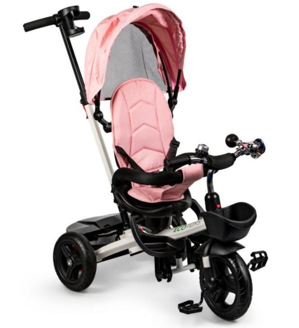 Detská trojkolka s rotačným sedadlom KIDS Pink