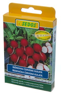 Výsevný pásik reďkovka červená guľatá 5m Lada
