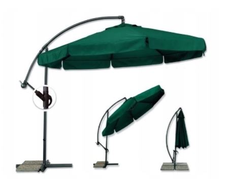 Bestent Záhradný skladací zelený slnečník 350cm BS99/49