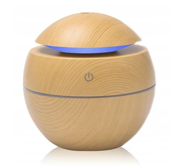 Aróma difuzér LED USB 130ml LIGHT WOOD