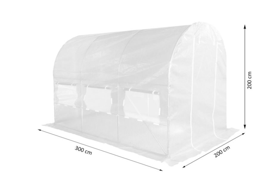 Záhradný fóliovník BIELY 2x3m s UV filtrom PREMIUM