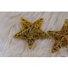 Ozdoby na vianočný stromček - hviezda 3ks 10,5cm GOLD
