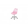 Kancelárska stolička ružová škandinávsky štýl PAW Basic
