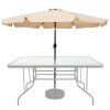 záhradný slnečník béžový 7