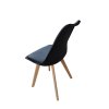 Jedálenská stolička čierna škandinávsky štýl Basic