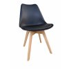 Jedálenská stolička čierna škandinávsky štýl Basic