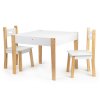 Detský drevený stolík MULTI + 2 stoličky