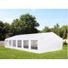 Partystan 5x12m - PE Classic - oceľová trubková konštrukcia Biely