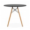 Okrúhly stôl ANELLO Black 80 cm