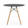 Okrúhly stôl ANELLO Black 80 cm