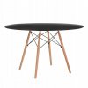 Okrúhly stôl ANELLO Black 100 cm