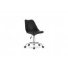 Kancelárska stolička čierna škandinávsky štýl BASIC