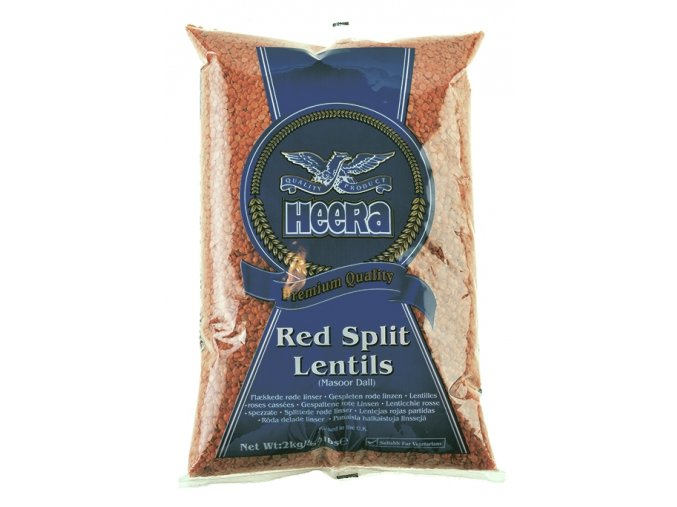 2231 heera cervena cocka red split lentils 2kg