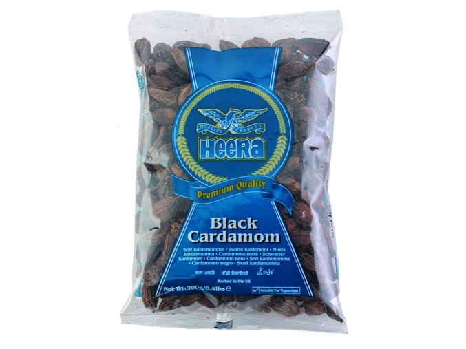 2228 heera kardamom cerny cely black cardamom 700g