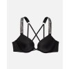 Trblietavé bikiny set Bombshell – push-up top + tangá so remienkom
