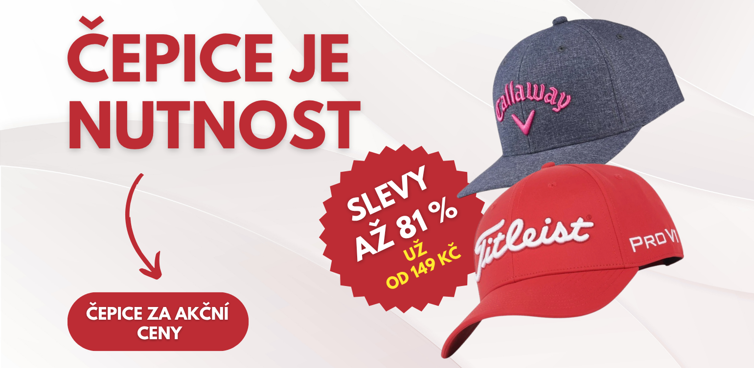golfové čepice slevy