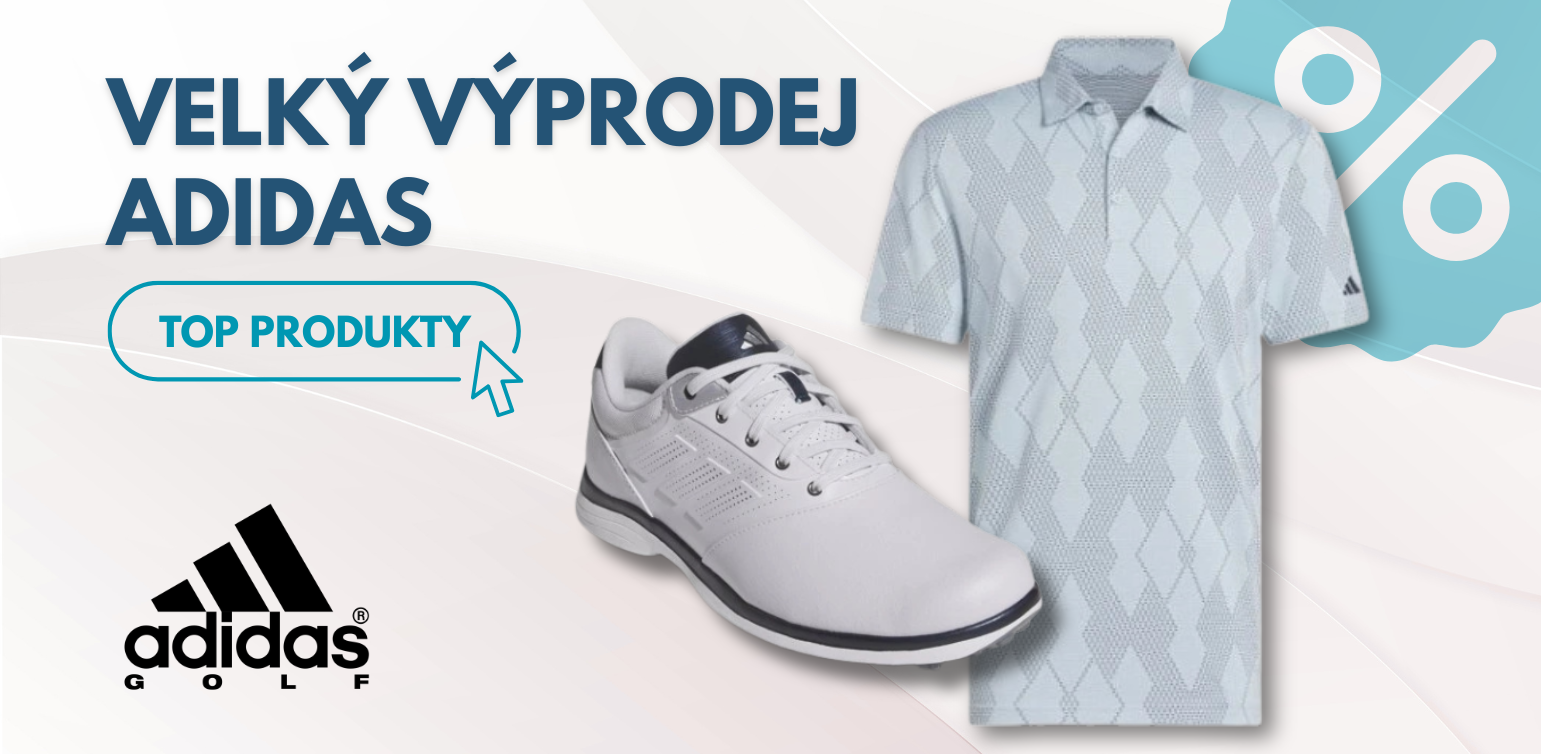 golfové oblečení a boty adidas výprodej slevy