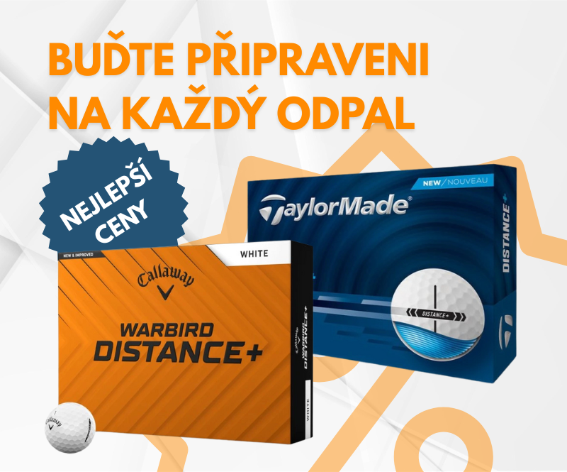 sleva golfové míčky