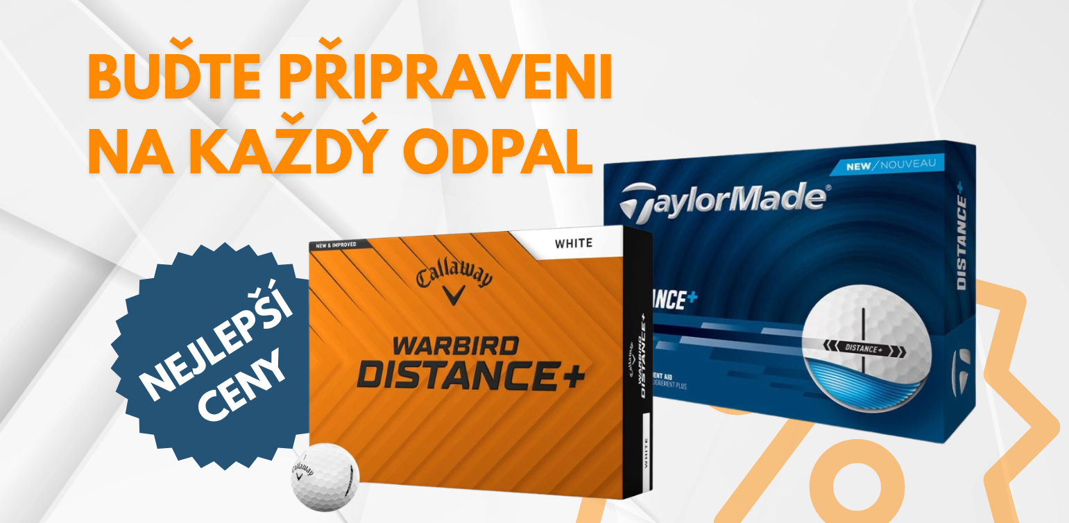 golfové míčky sleva
