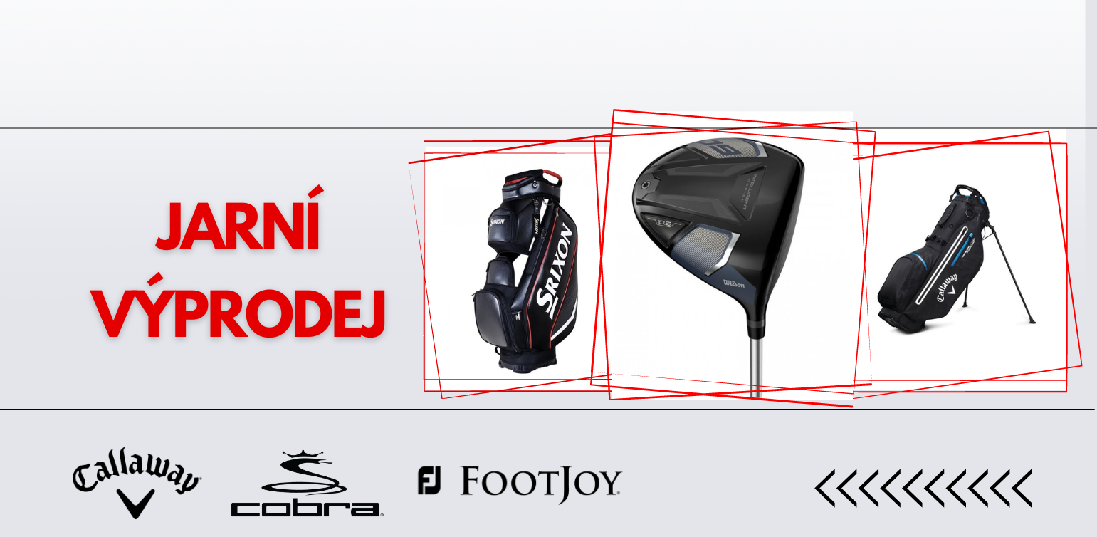 jarní výprodej golfových produtků