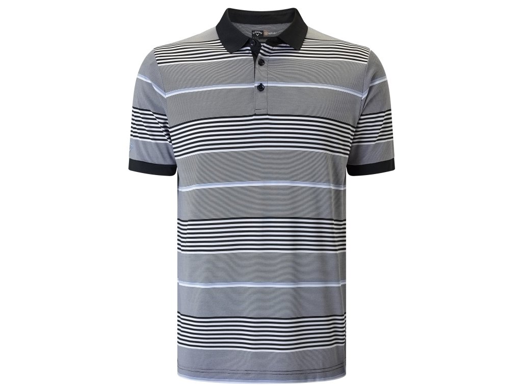 CALLAWAY Stripe III pánské tričko šedo-černé