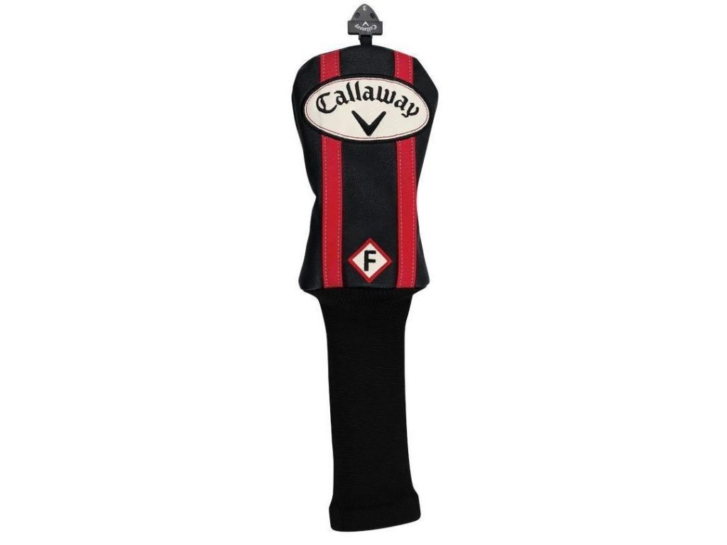 CALLAWAY Vintage headcover na fairwayové dřevo černo červený