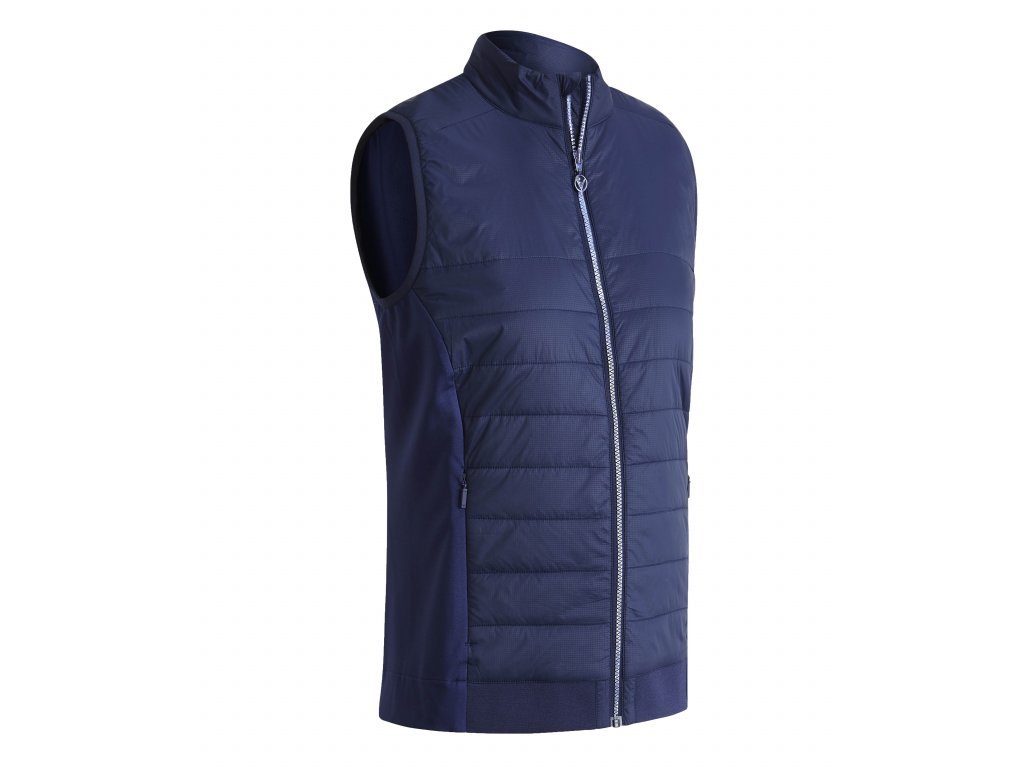 CALLAWAY Lightweight Quilted dámská golfová vesta modrá zepředu