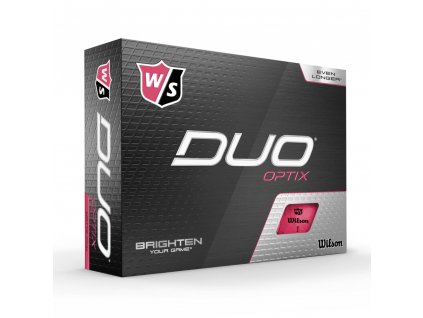 WILSON Duo Optix míčky růžové - 12 ks