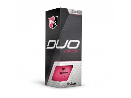 WILSON Duo Optix míčky růžové - 3 ks
