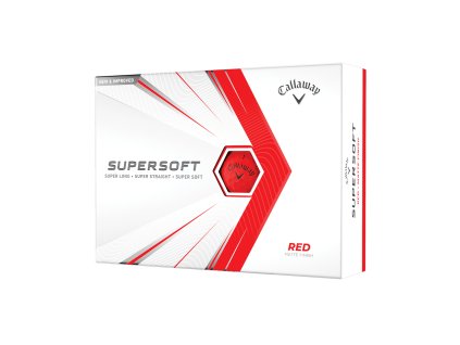 CALLAWAY Supersoft Matte 21 míčky červené - 12 ks