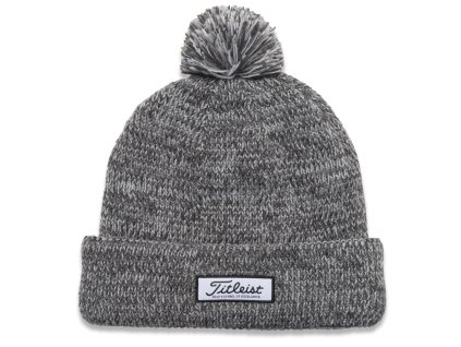 TITLEIST Pom Pom zimní čepice šedá