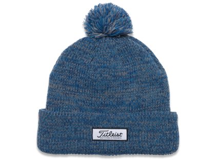 TITLEIST Pom Pom zimní čepice modrá