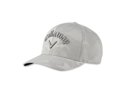 CALLAWAY Camo Snapback pánská kšiltovka šedá