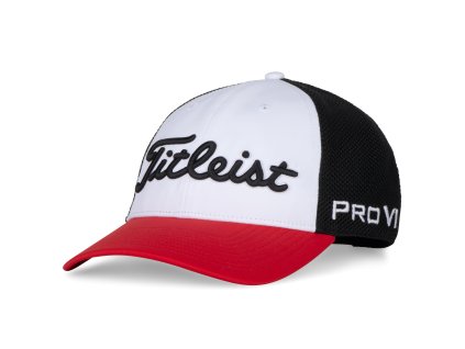 TITLEIST Tour Perf Mesh Sport kšiltovka červeno-bílá
