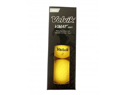 VOLVIK Vimat Soft golfové míčky žluté (3 ks)