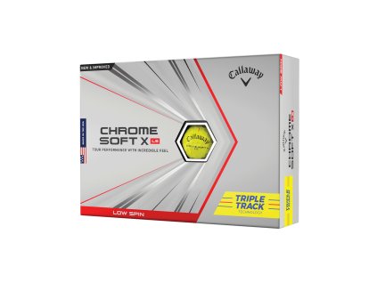 CALLAWAY Chrome soft X LS Triple Track míčky žluté - 12 ks