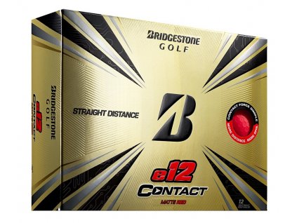 BRIDGESTONE golfové míčky 21 e12 Contact Red - 12 ks