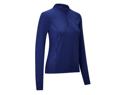 CALLAWAY Jacquard Floral 1/4 dámská mikina modrá