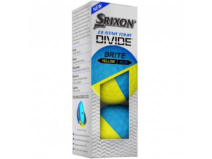 Srixon Q Star Tour Divide Golf Balls YellowBlue