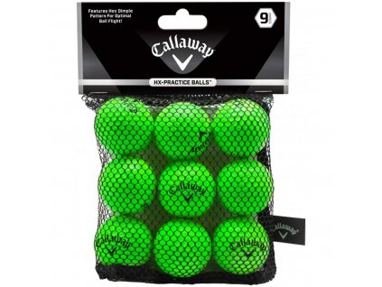 CALLAWAY HX Soft tréninkové míčky zelené (9 ks)