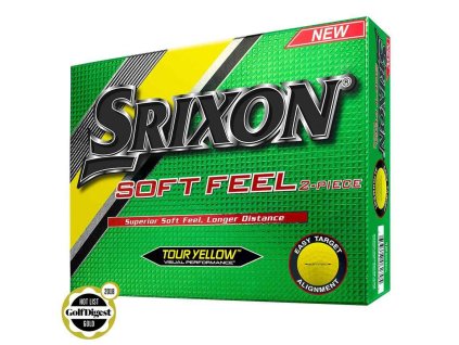 SRIXON Soft Feel 12 míčky žluté - 12 ks