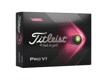 TITLEIST Pro V1 2021 golfové míčky růžové (12 ks)