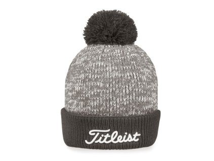 TITLEIST Pom Pom zimní čepice šedá