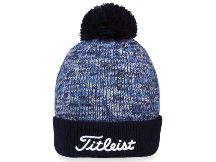 TITLEIST Pom Pom zimní čepice modrá