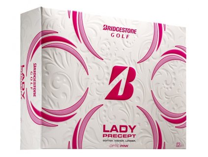 BRIDGESTONE Precept Lady 21 dámské golfové míčky - růžové (12 ks)